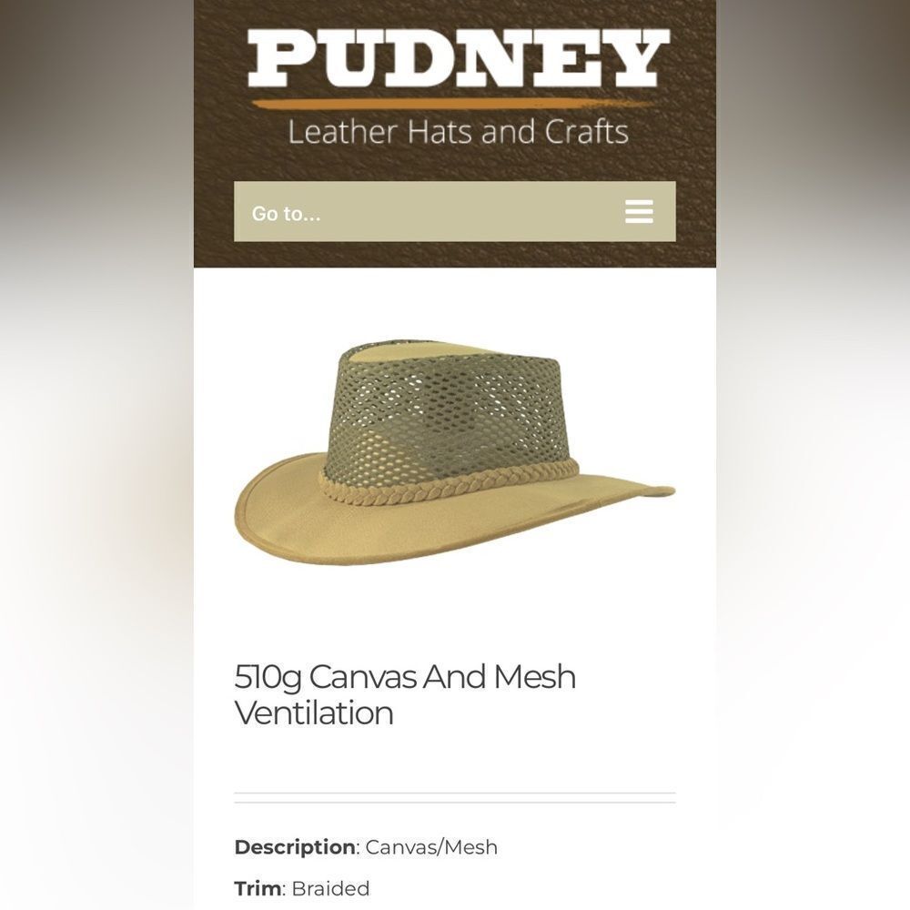 Pudney Hats; Nwot! Stylish Tan And Brown Hat; Size L